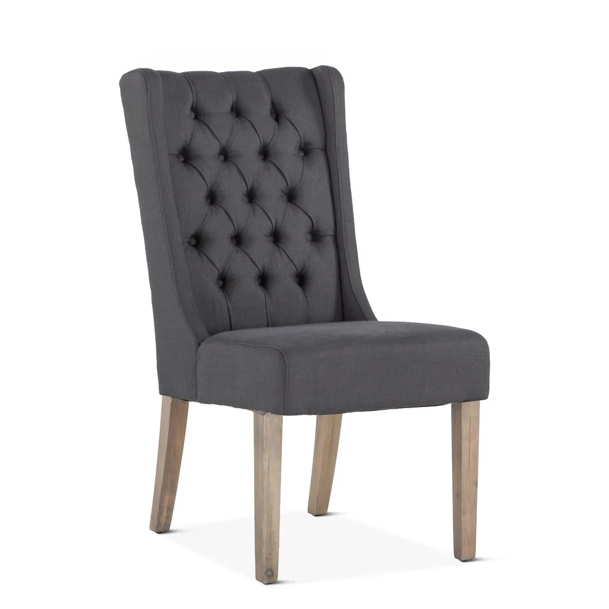 Lara Dining Chair Gray with Napoleon Legs
