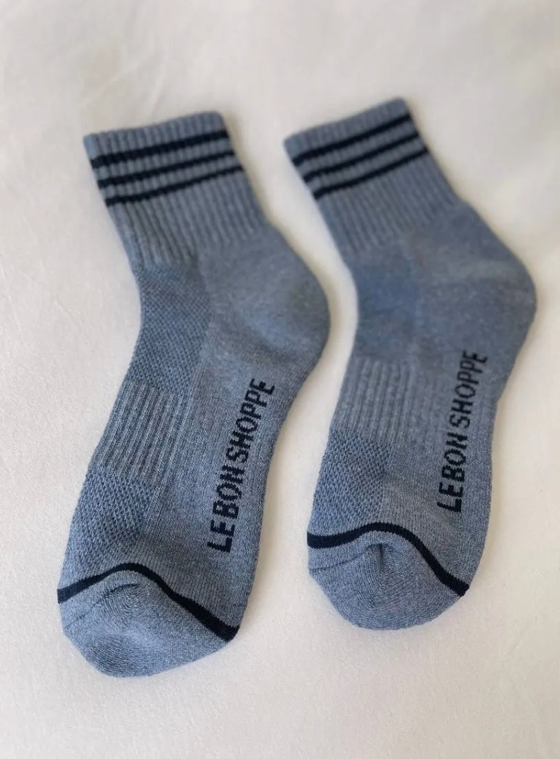 Le Bon Shoppe Girlfriend Socks-Indigo