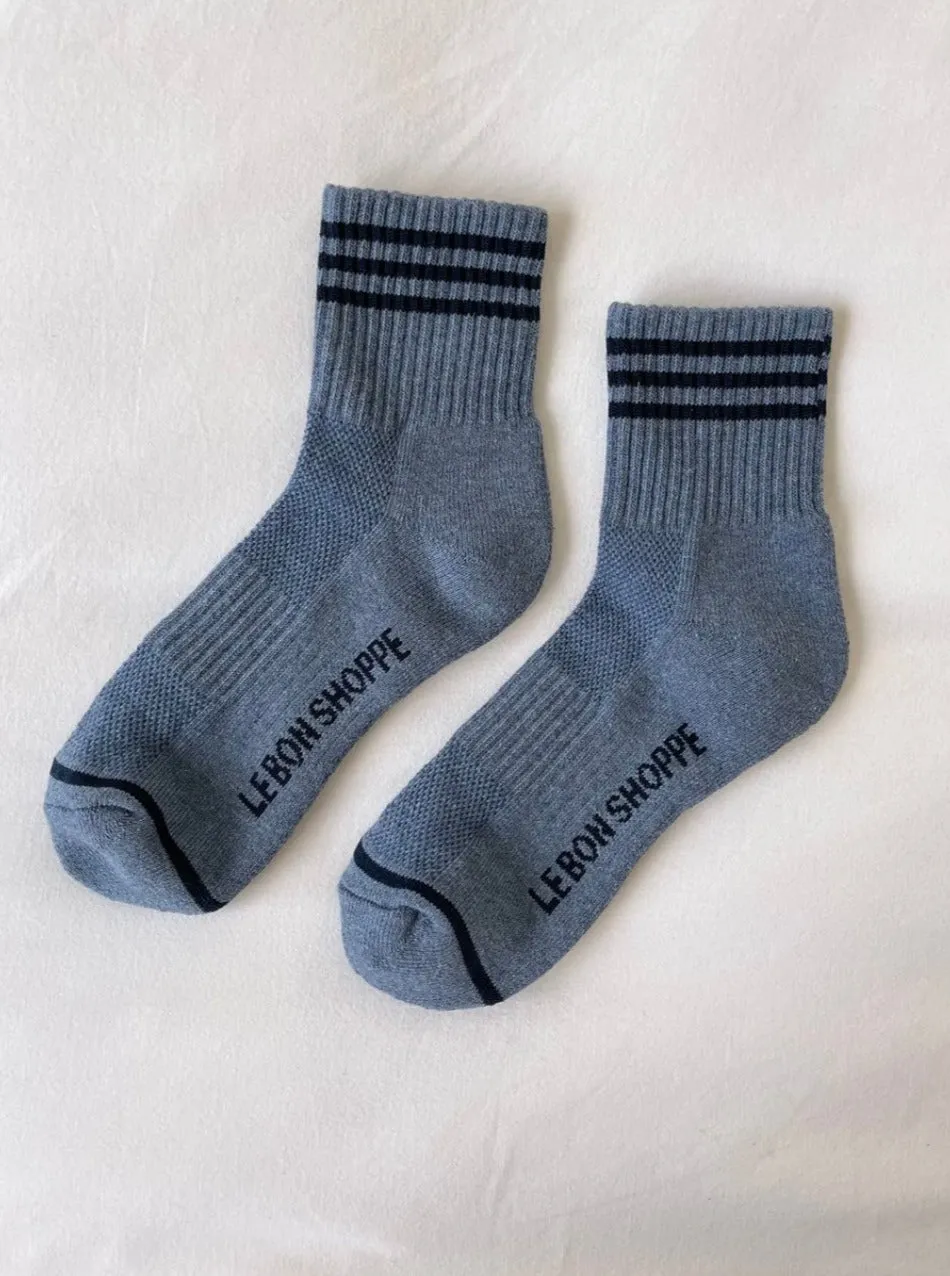 Le Bon Shoppe Girlfriend Socks-Indigo