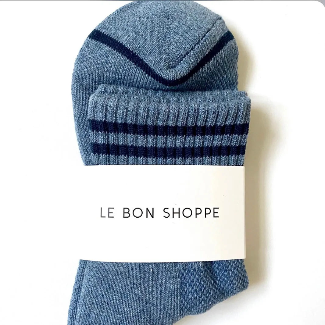 Le Bon Shoppe Girlfriend Socks-Indigo