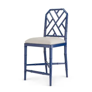 Leila Chippendale Counter Stool - Deep Sea Blue