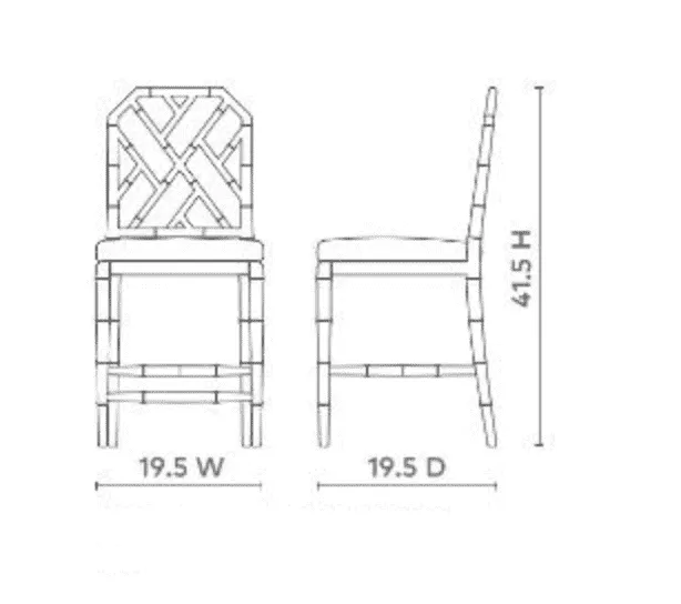 Leila Chippendale Counter Stool - Deep Sea Blue