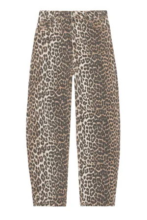 Leopard Denim Stary Jeans