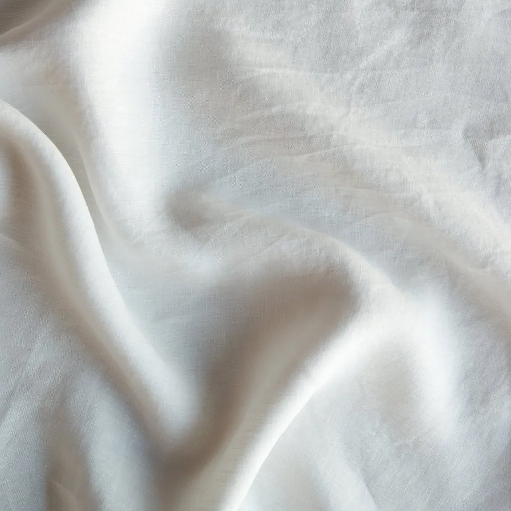 Linen Bed Skirt - Winter White - King