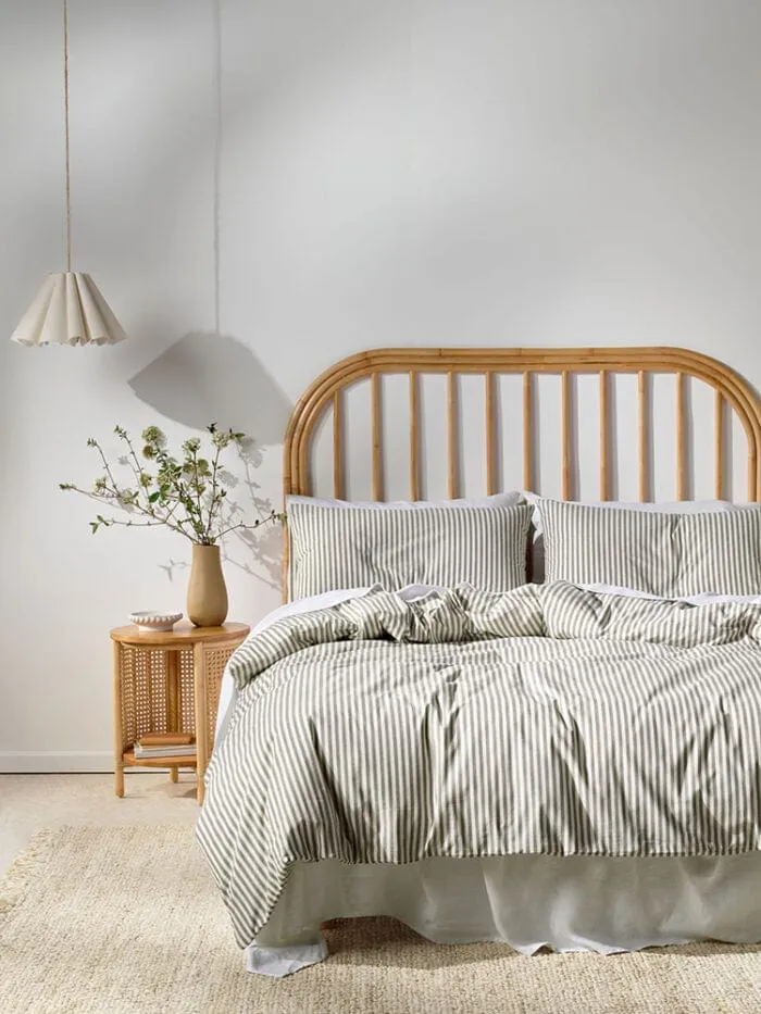 Linen House Classic Stripe Charcoal Duvet Cover Set