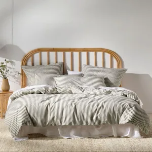 Linen House Classic Stripe Charcoal Duvet Cover Set