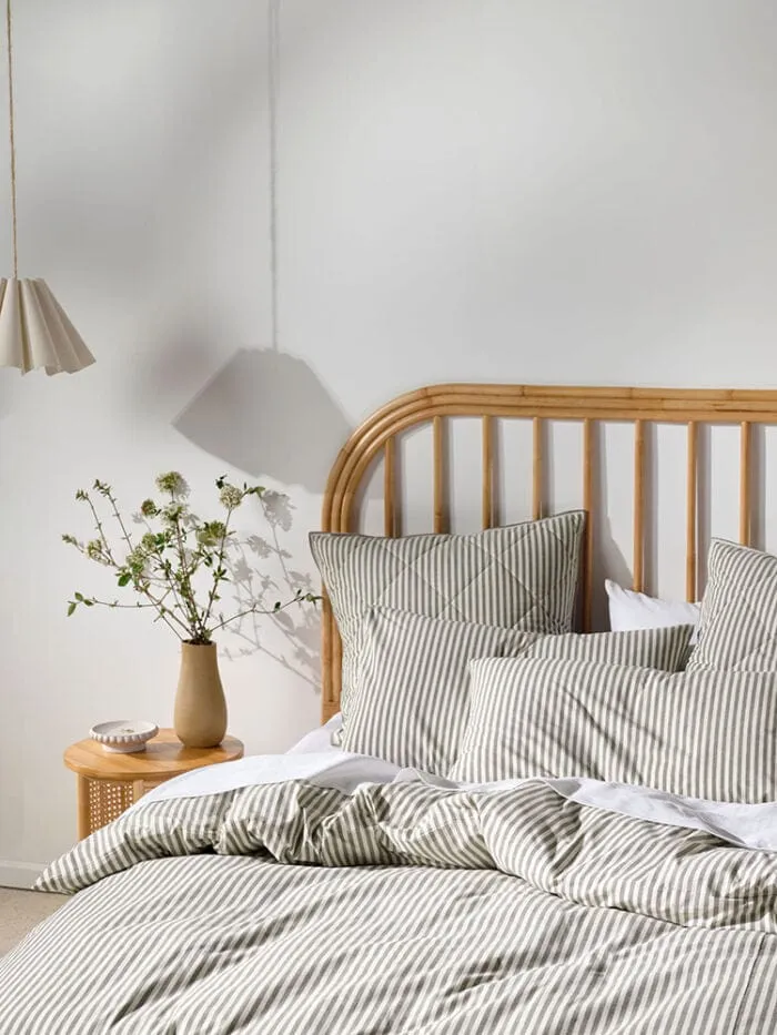 Linen House Classic Stripe Charcoal Duvet Cover Set