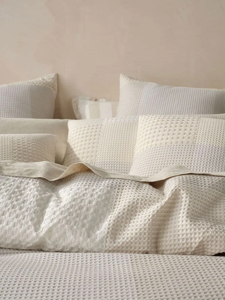 Linen House Vanilla Baleares Duvet Cover Set