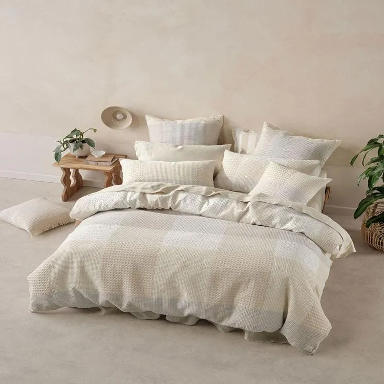 Linen House Vanilla Baleares Duvet Cover Set