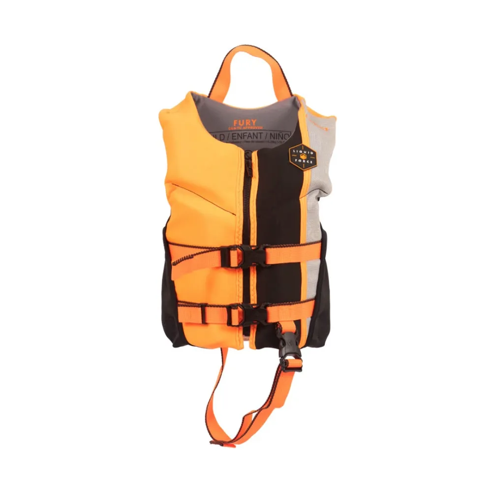 LIQUID FORCE FURY CHILD VEST ORANGE