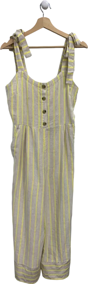 Loft Yellow Stripe Jumpsuit UK S