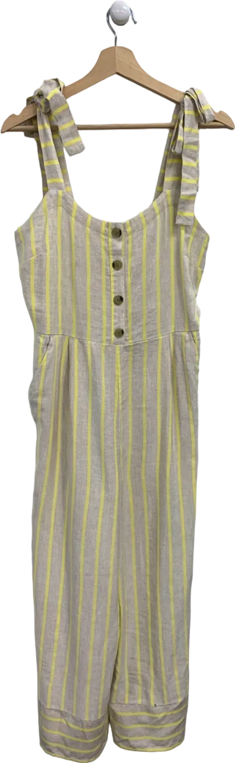 Loft Yellow Stripe Jumpsuit UK S
