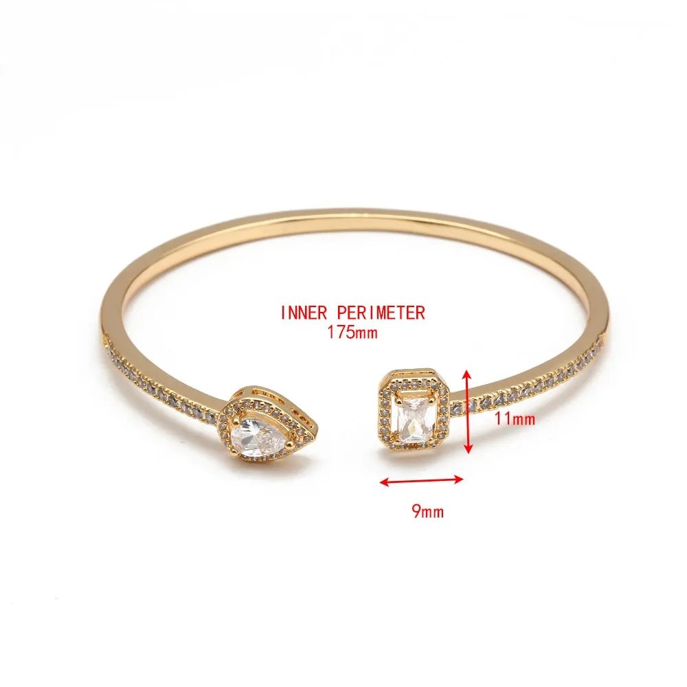 Lucky Eye Open Cuff Bracelet Bangle Gold Silver Women Men Fashion Jewelry