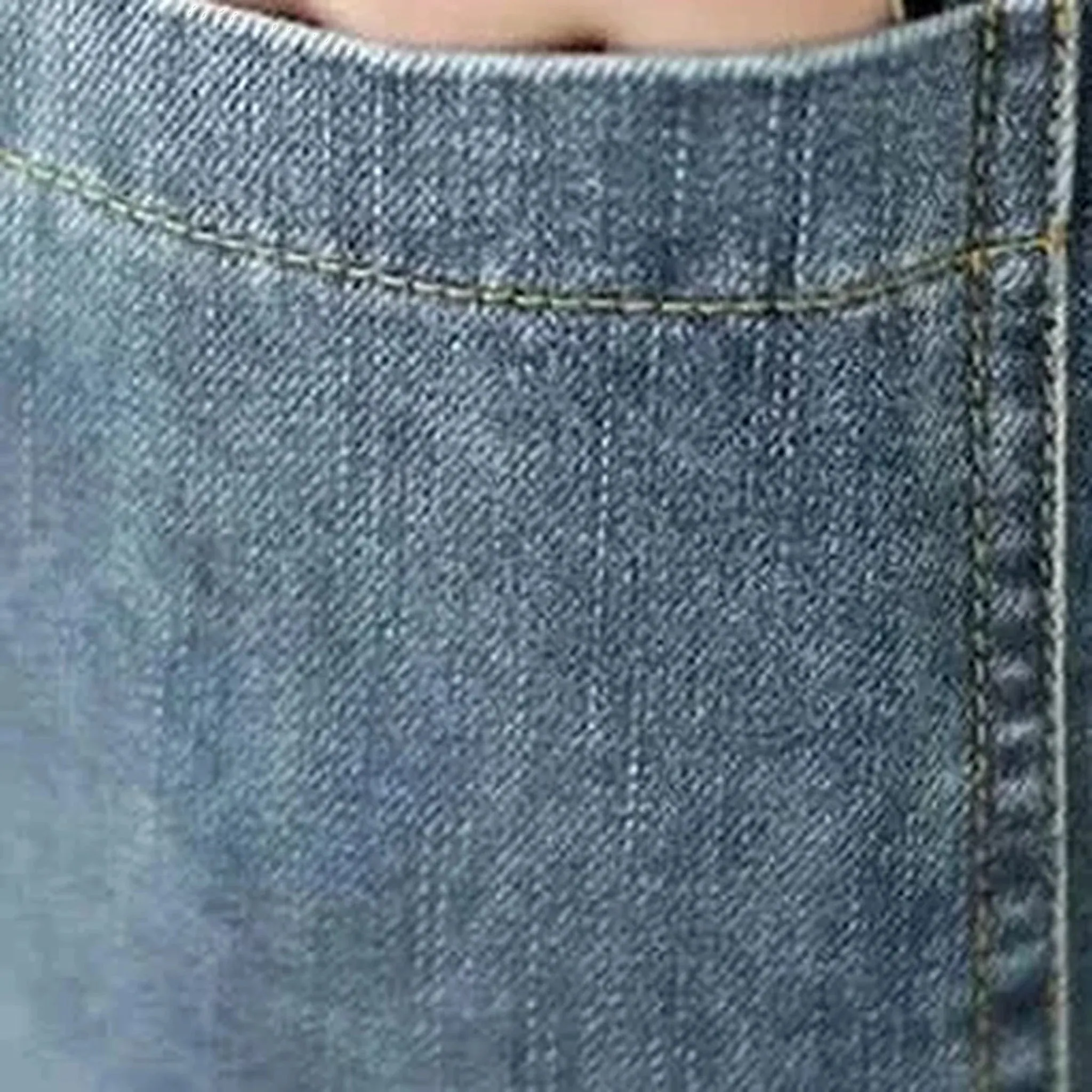 Medium patterned roll hem women's jeans overall