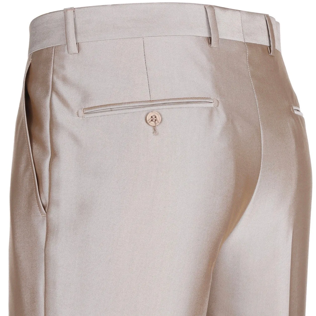 Men's Renoir Two Piece Shiny Champagne Classic Fit Suit