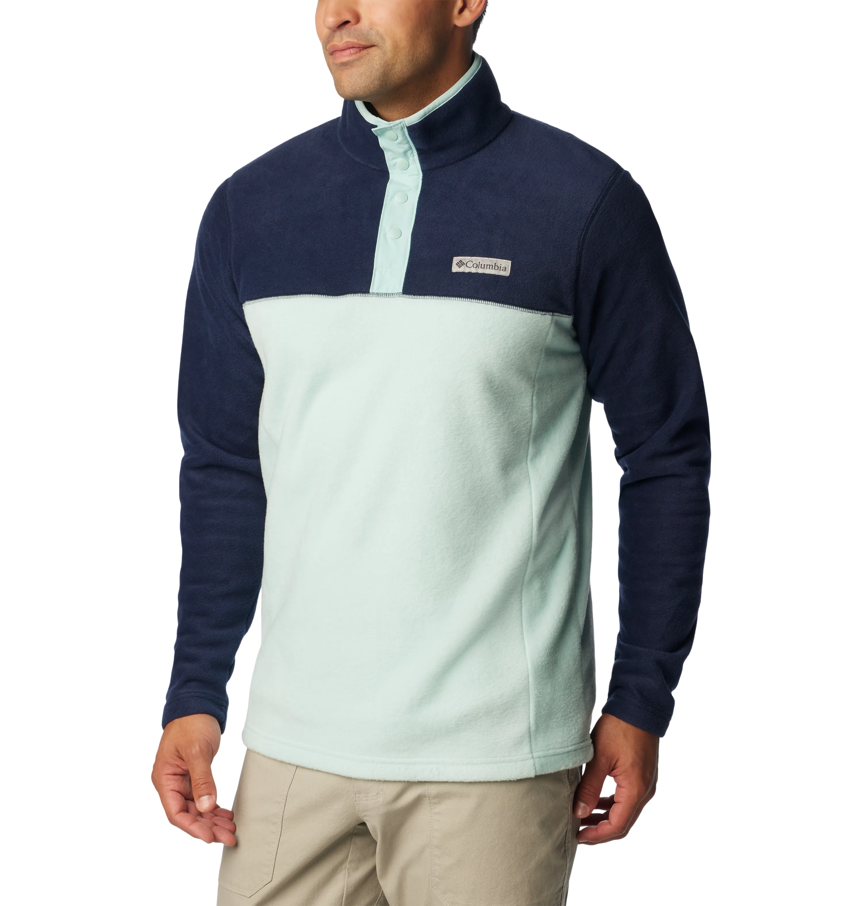 MEN'S STEENS MOUNTAIN HALF SNAP - SPRAY/COLLEGIATE
