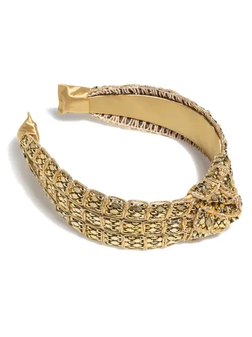MESH BEAD KNOTTED HEADBAND
