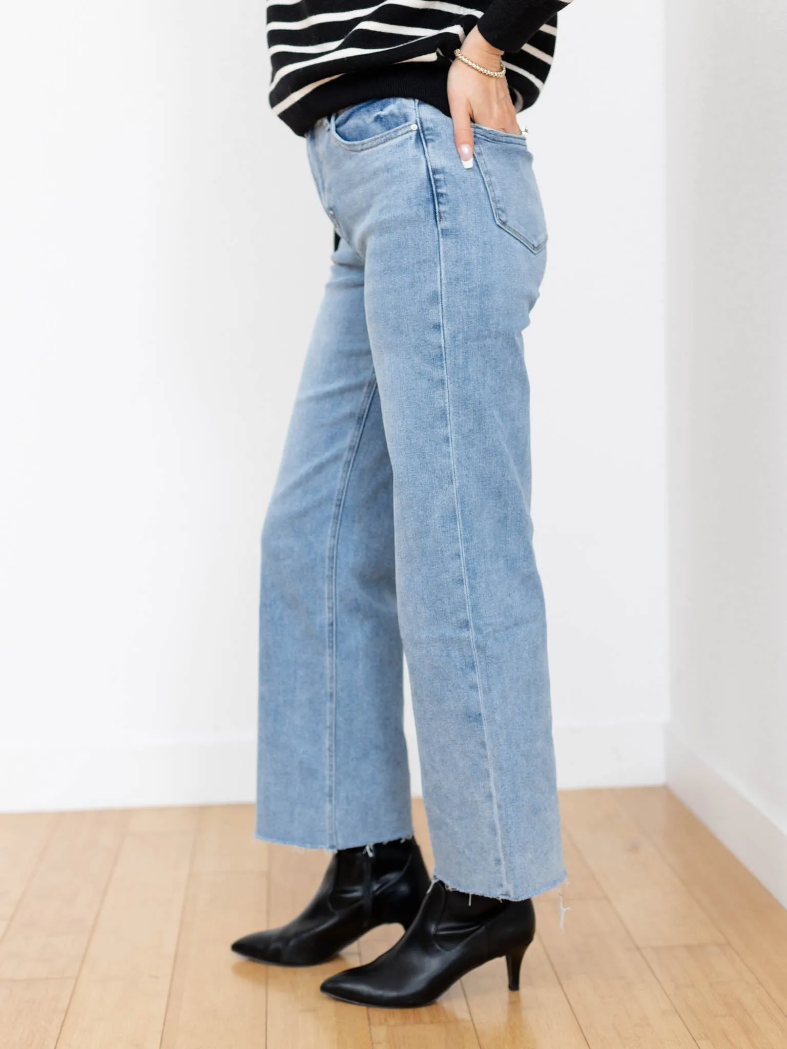 MICA Jack Blue Super High Wide Leg