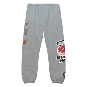 Mitchell and Ness Miami HEAT Origins Fleece Pants