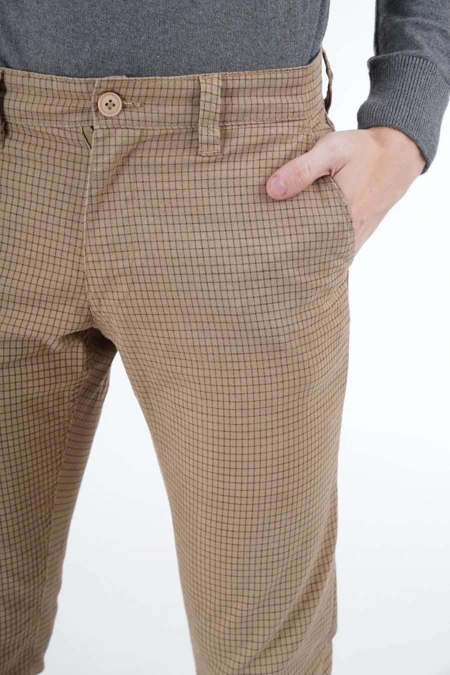 Mocha Grid Pants
