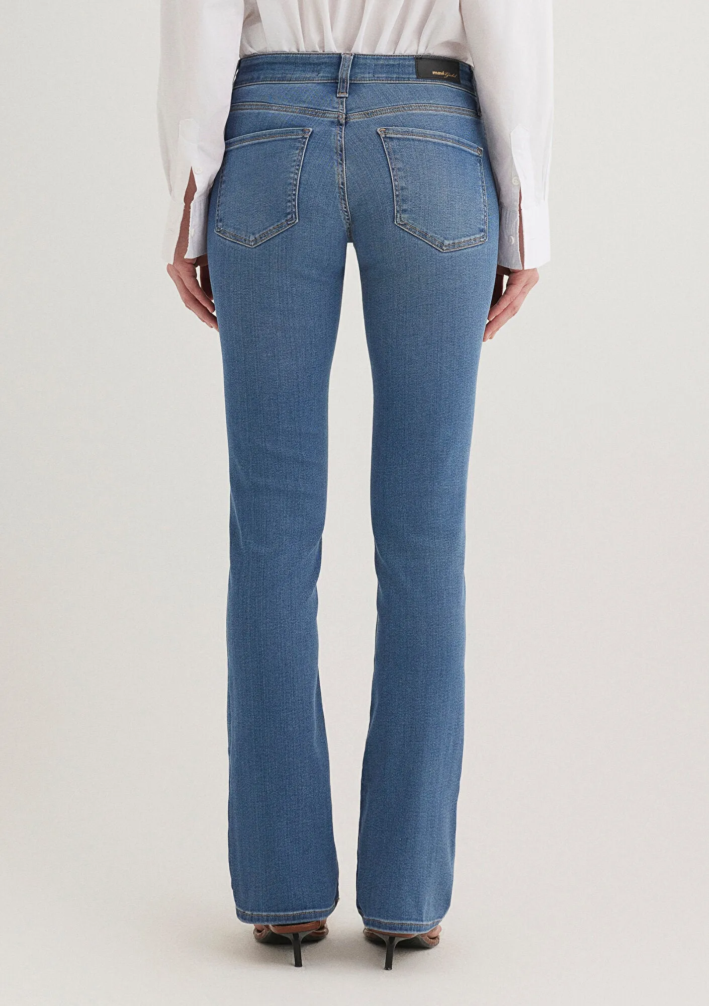Mona Mid Shaded Gold Klasik Jean Pants