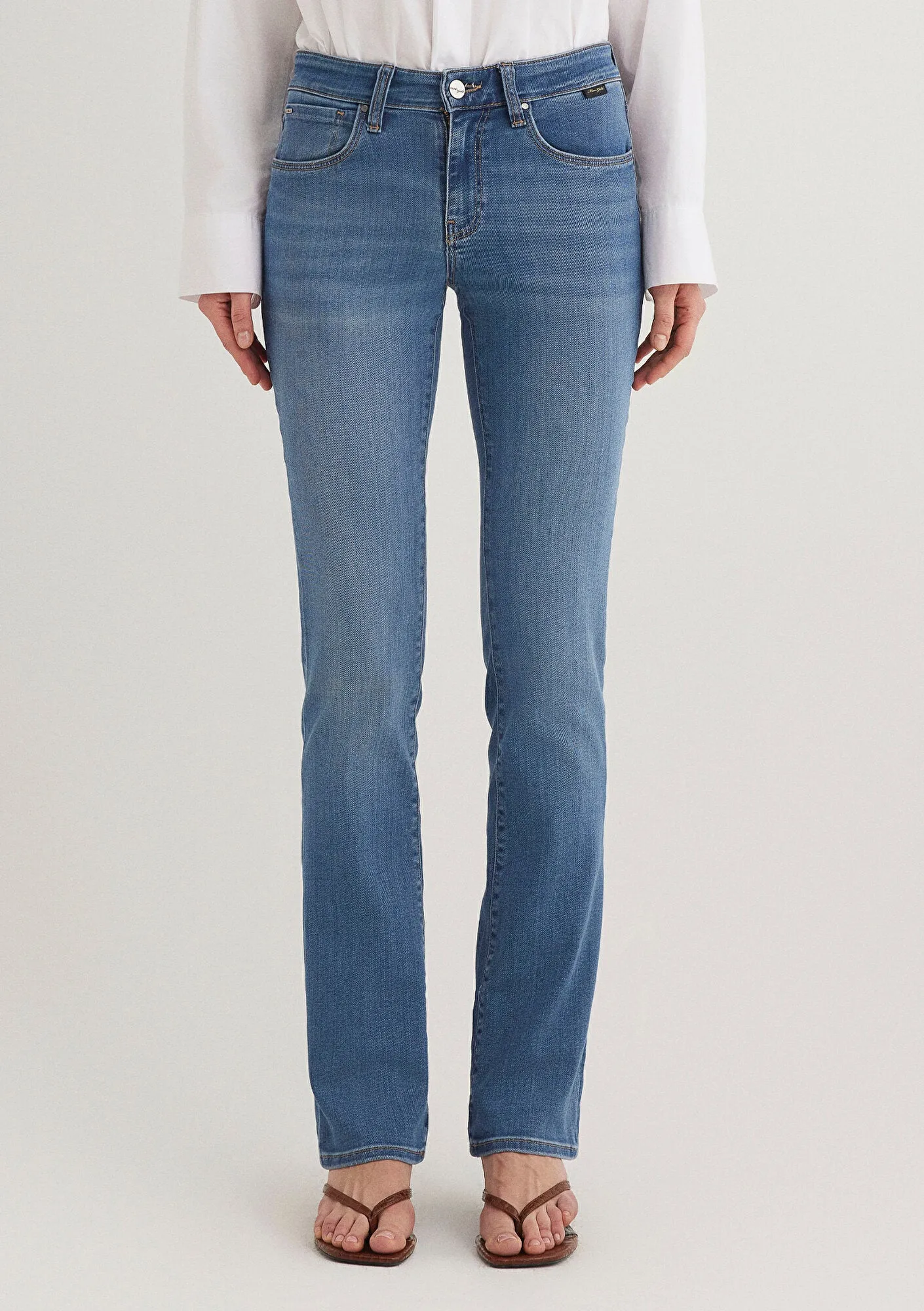Mona Mid Shaded Gold Klasik Jean Pants