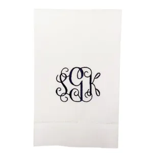Monogrammed Hemstitch Guest Towels