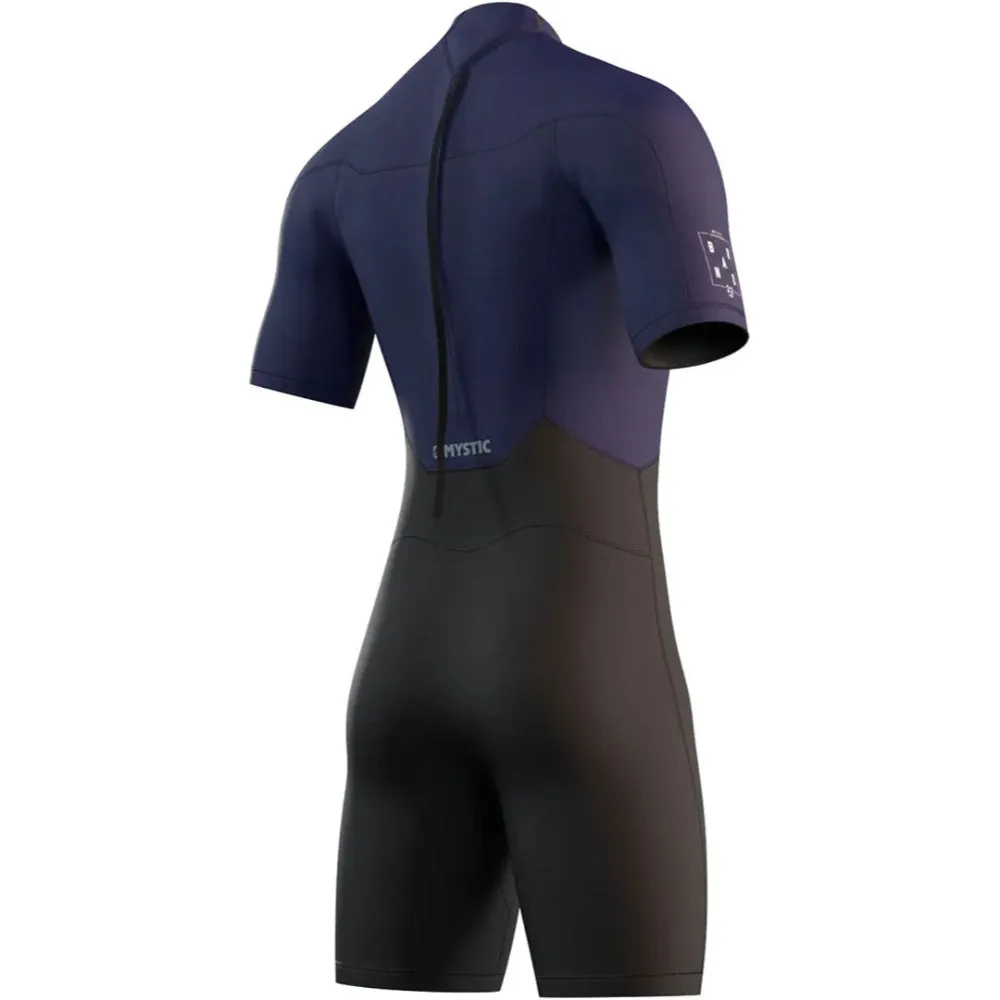 MYSTIC BRAND 3/2 BACK ZIP NIGHT BLUE