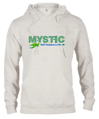 Mystic Half Marathon & 10K Hoodie in Oatmeal Heather