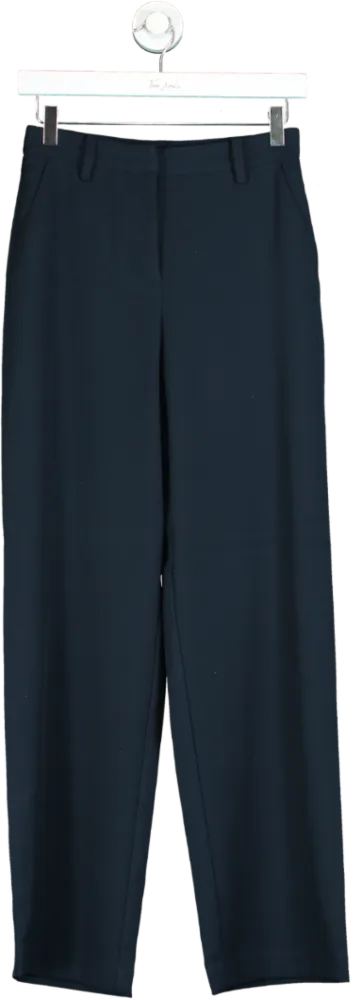 NA-KD Navy Mid Waist Tailored Suit Pants UK 6