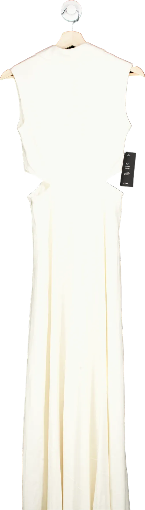 NA-KD Offwhite Buttoned Up Vest Maxi Dress EU 34 UK 8