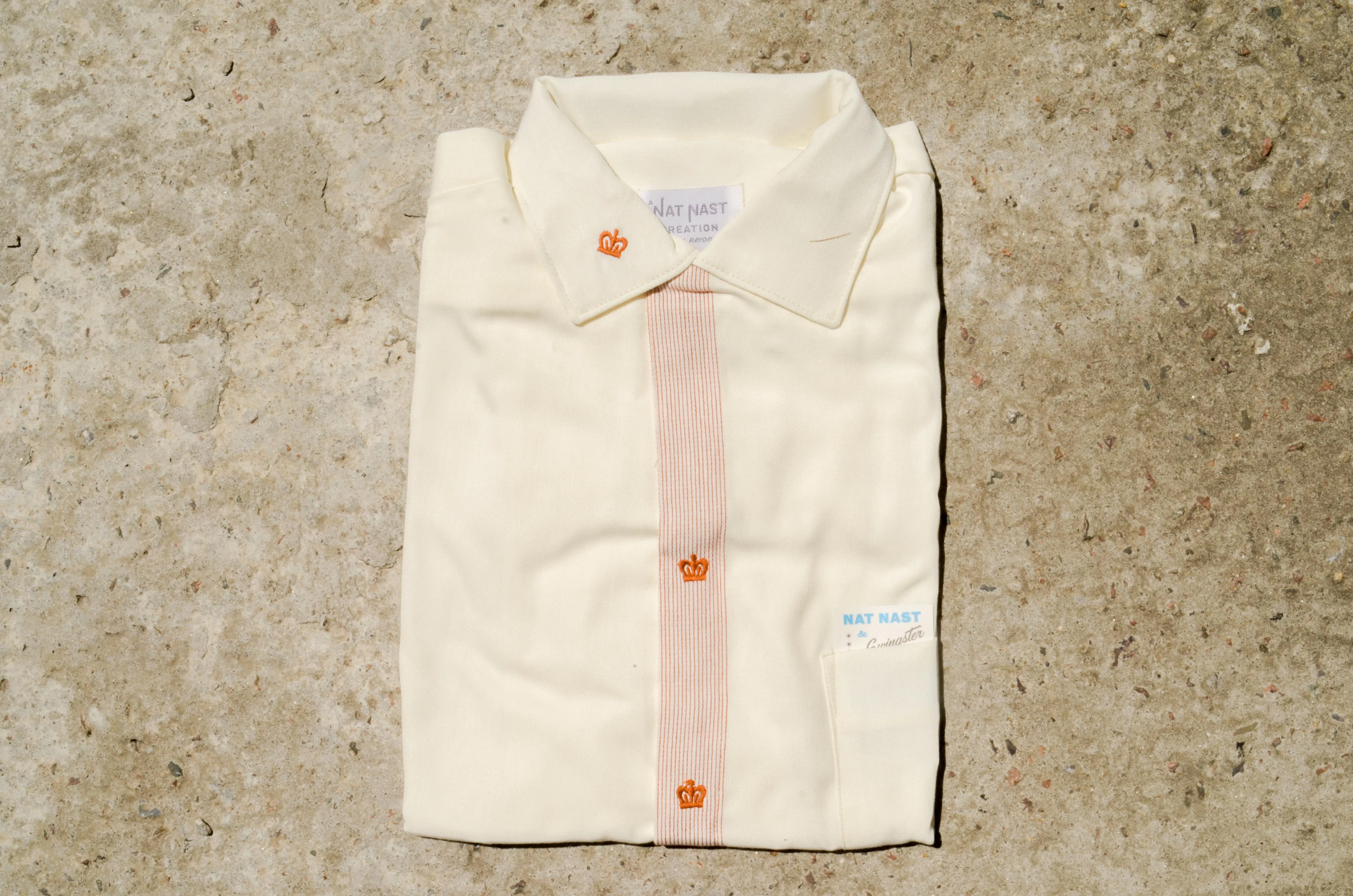 NAT NAST - Rayon Gabardine Loop Collar Bowling Shirts