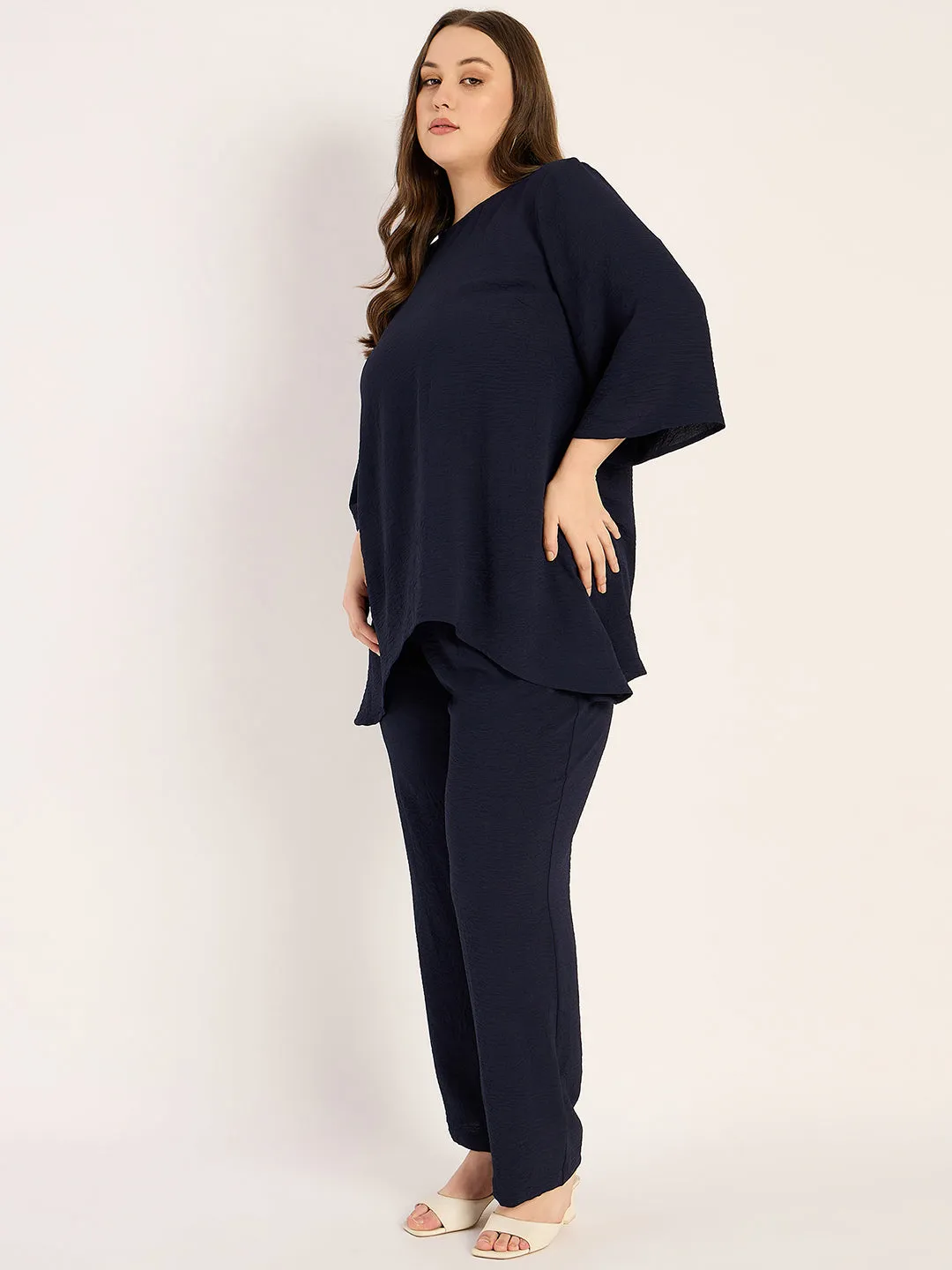 Navy Tunic And Pants Co-Ord Set