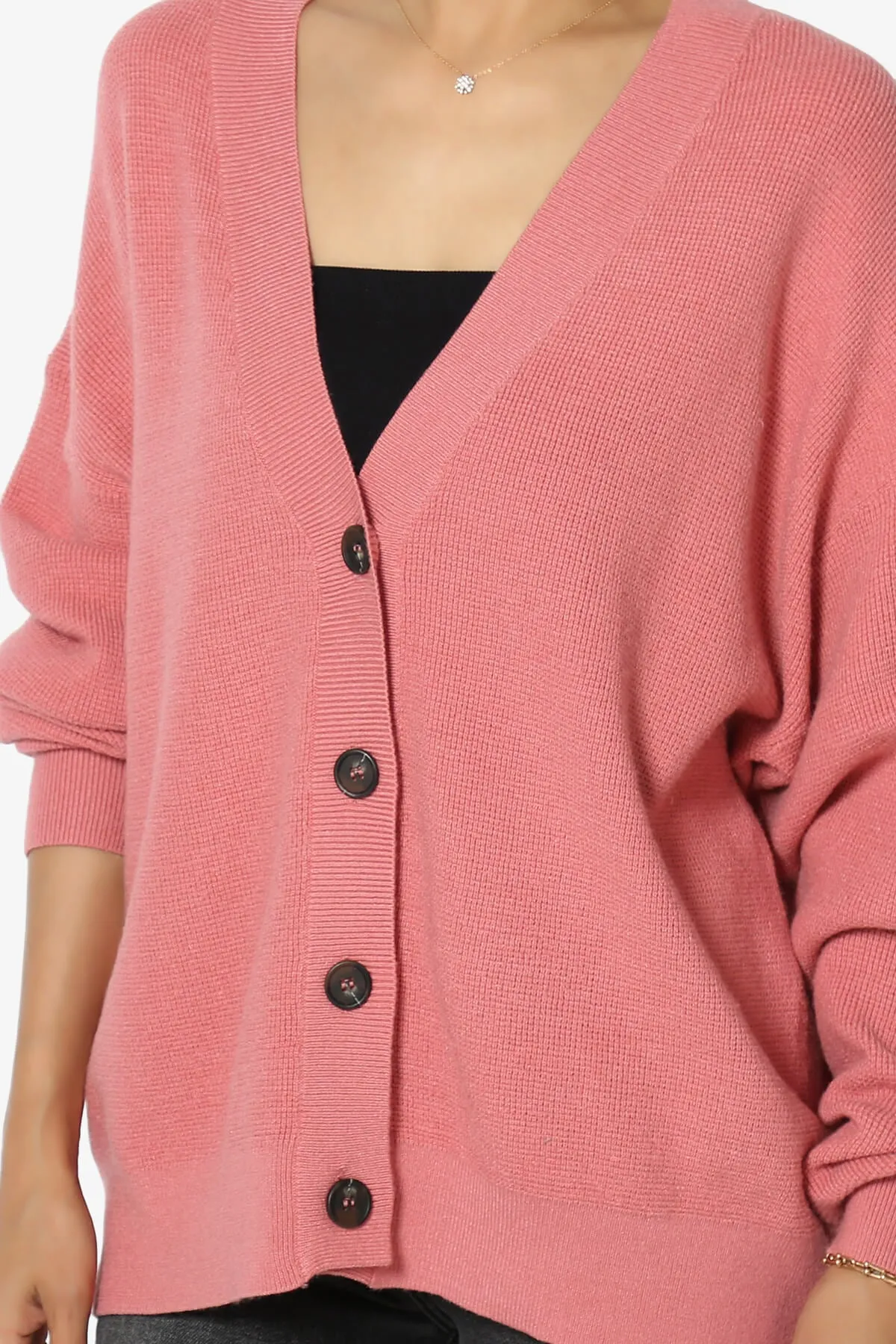 Nicky Micro Waffle Viscose Knit Cardigan