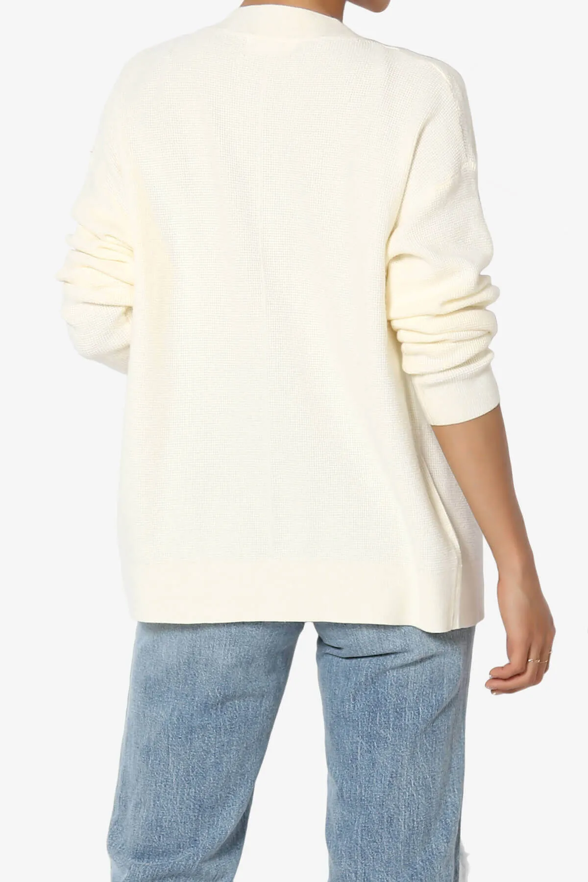 Nicky Micro Waffle Viscose Knit Cardigan