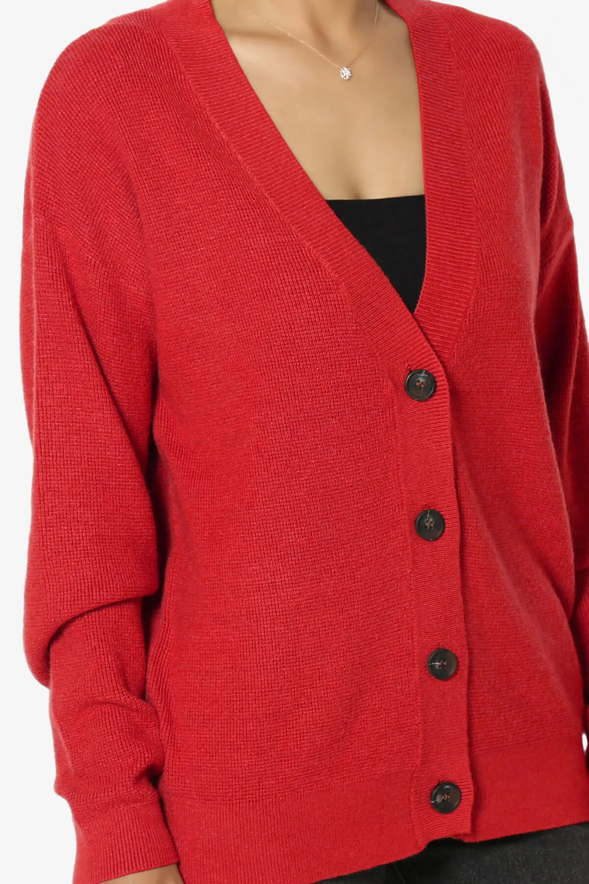 Nicky Micro Waffle Viscose Knit Cardigan