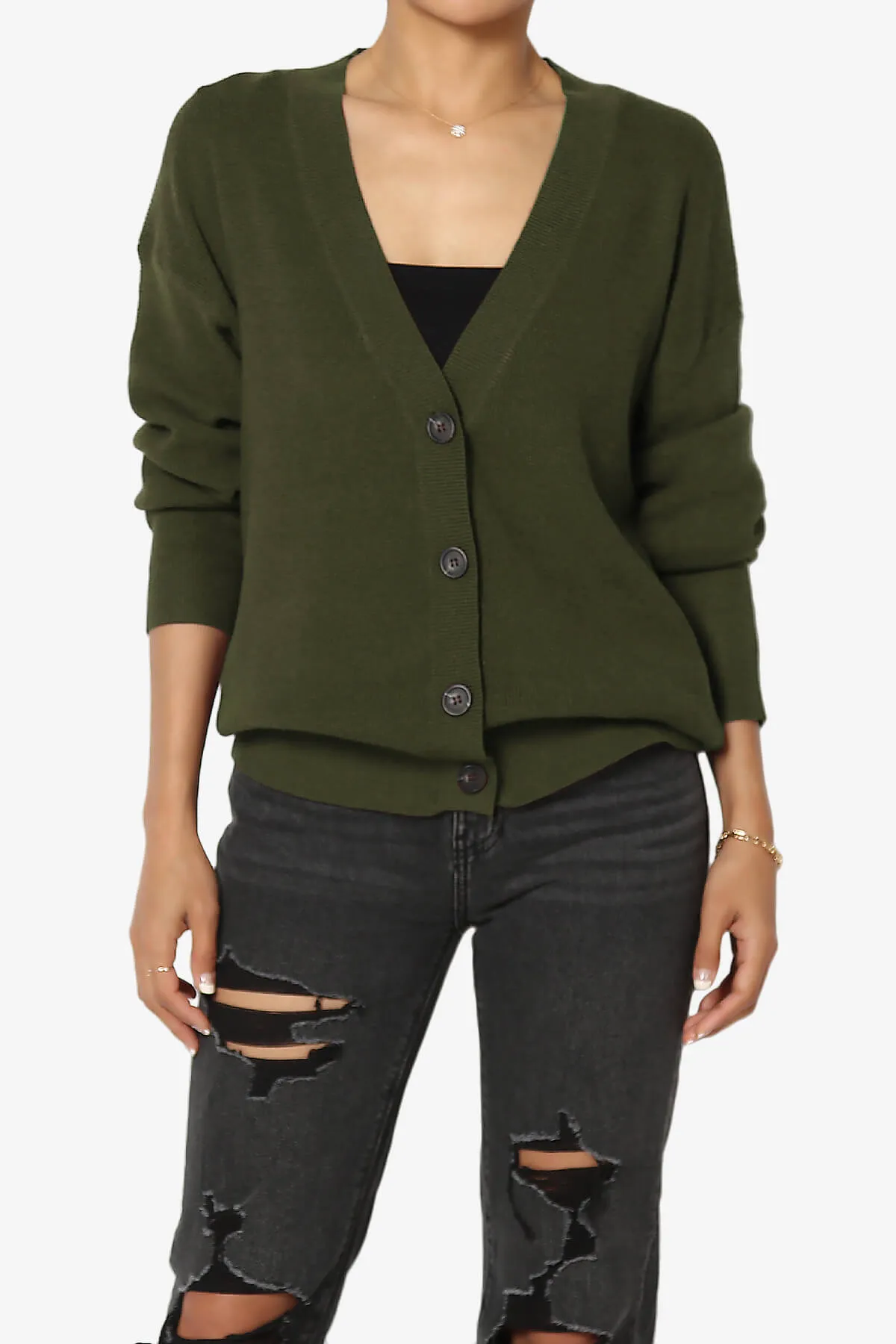 Nicky Micro Waffle Viscose Knit Cardigan