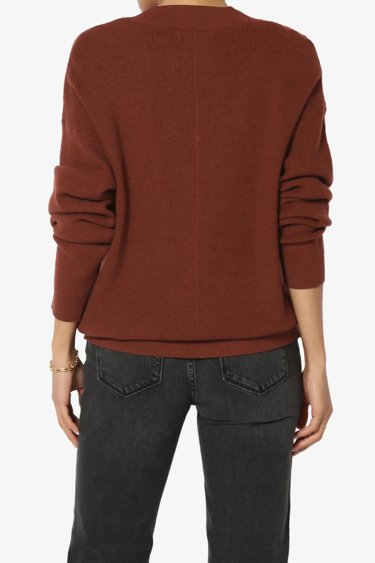 Nicky Micro Waffle Viscose Knit Cardigan