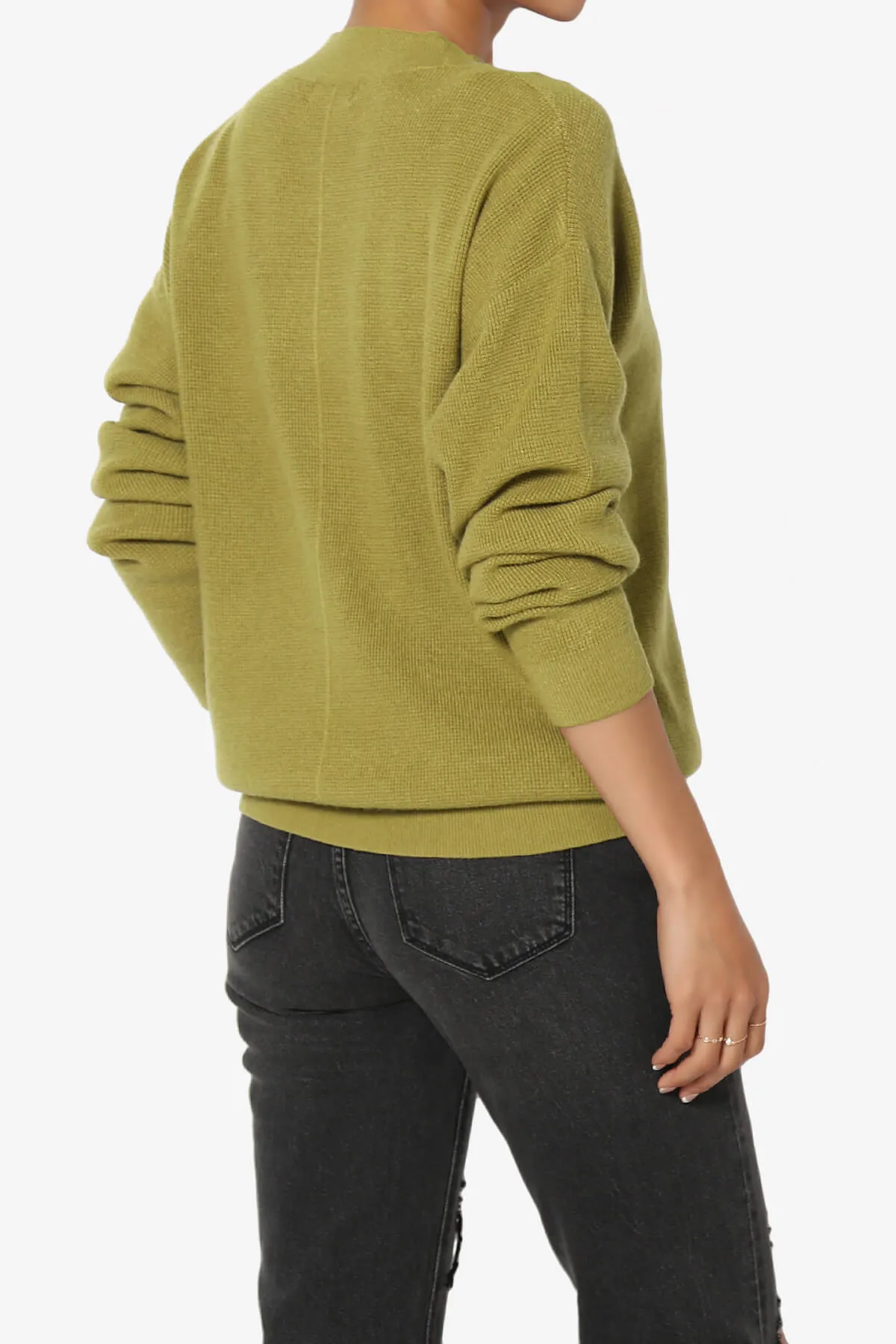 Nicky Micro Waffle Viscose Knit Cardigan