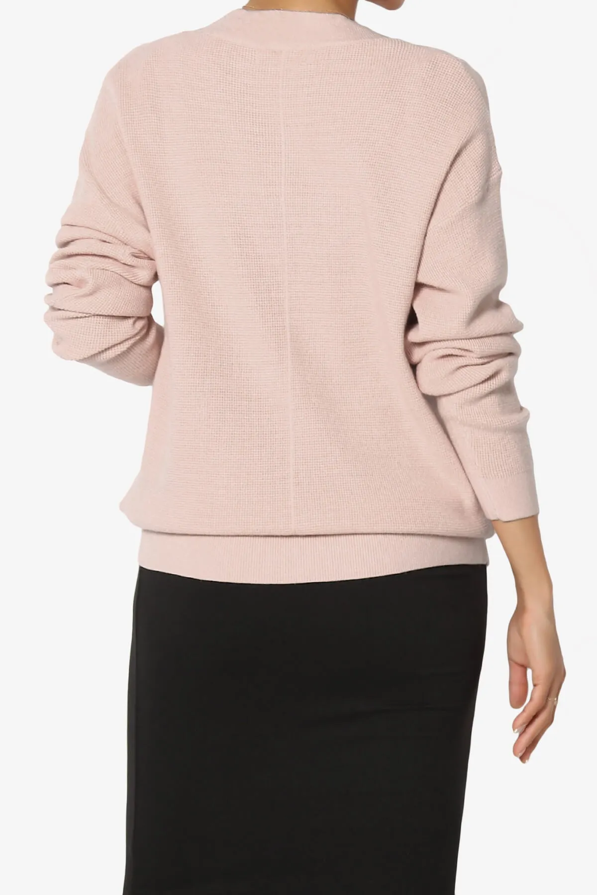 Nicky Micro Waffle Viscose Knit Cardigan