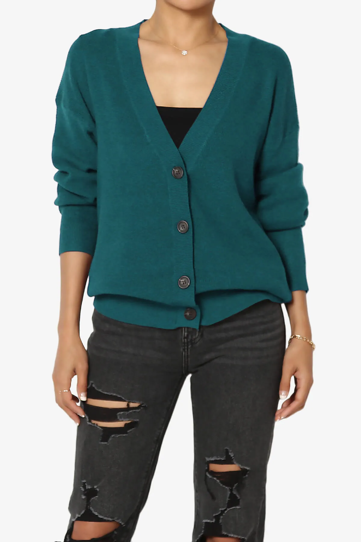 Nicky Micro Waffle Viscose Knit Cardigan