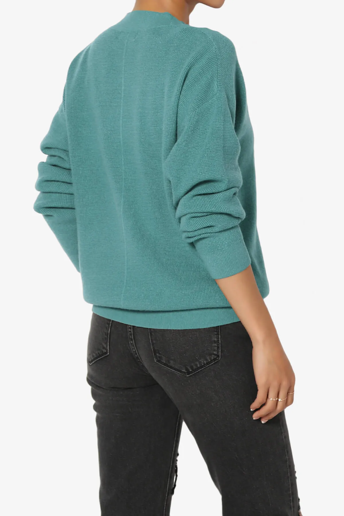 Nicky Micro Waffle Viscose Knit Cardigan