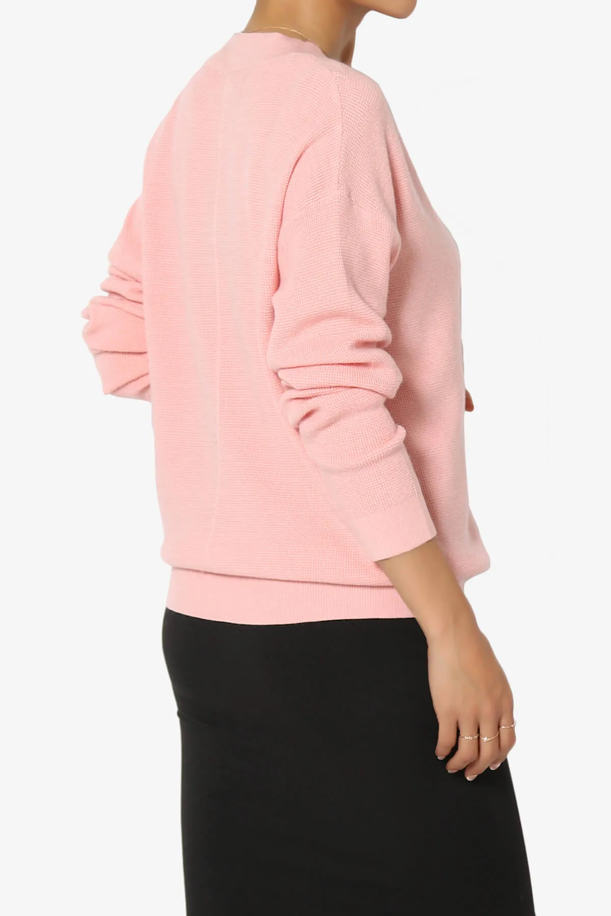 Nicky Micro Waffle Viscose Knit Cardigan