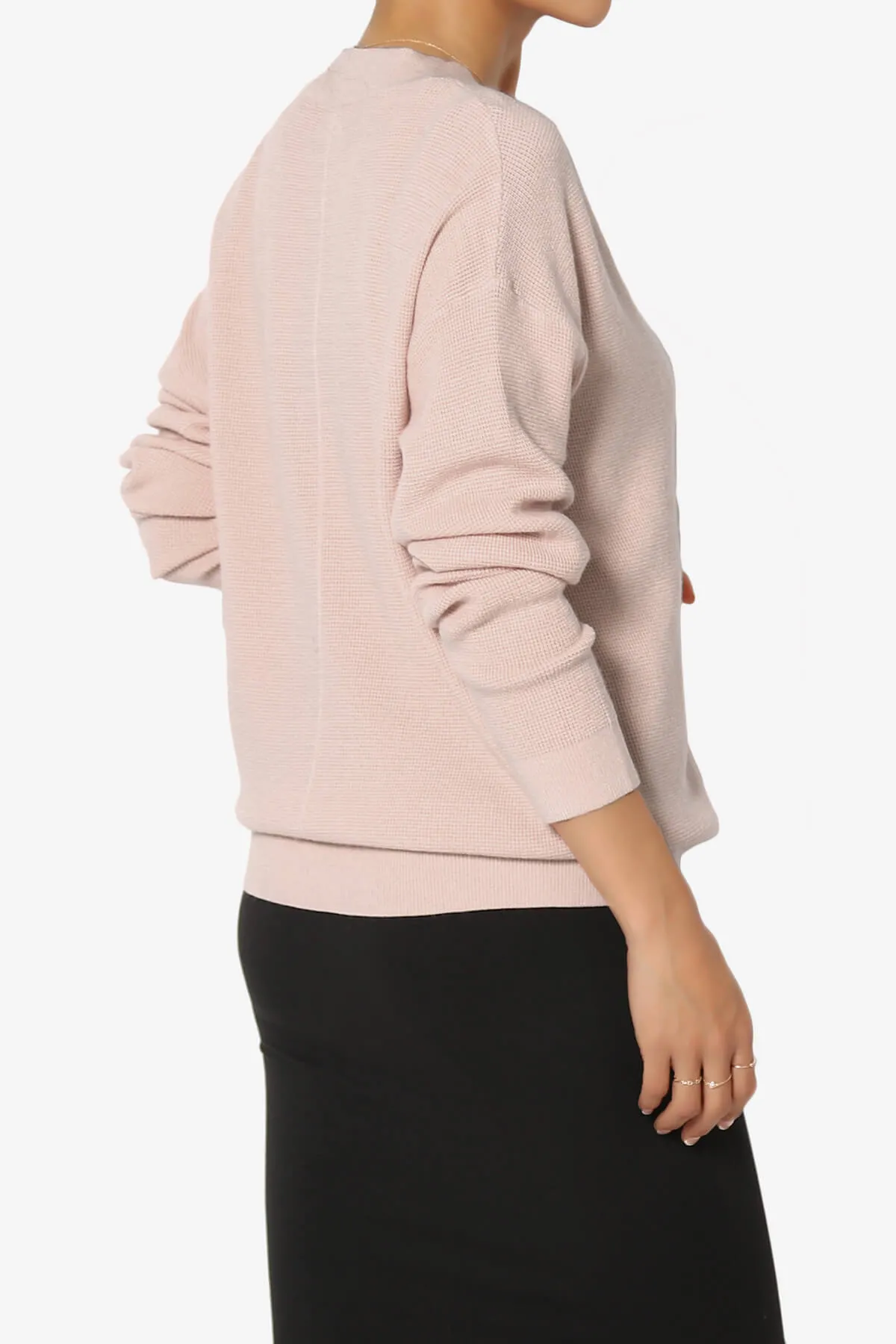 Nicky Micro Waffle Viscose Knit Cardigan