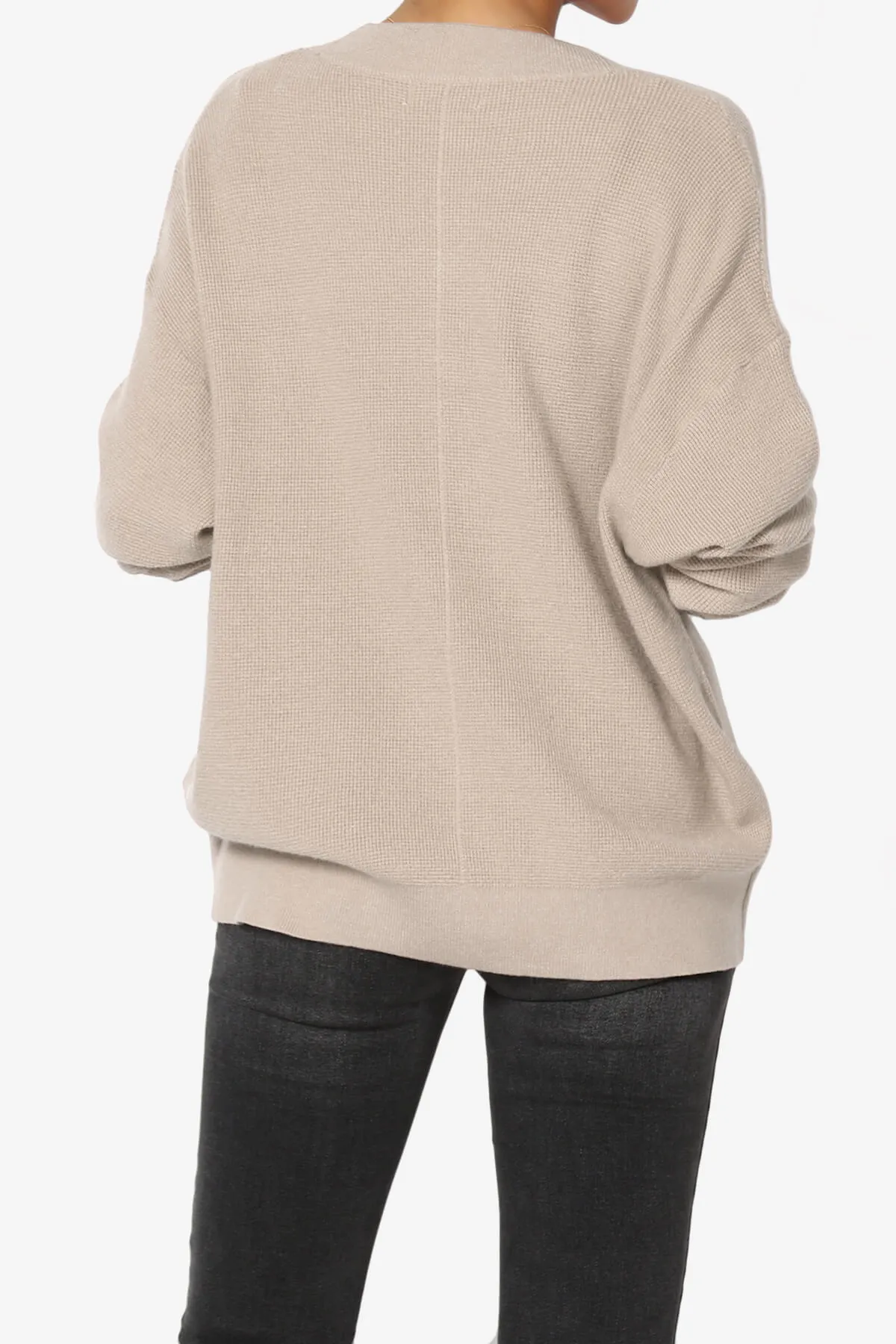 Nicky Micro Waffle Viscose Knit Cardigan