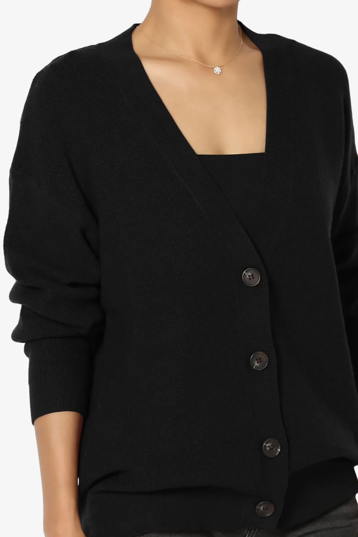 Nicky Micro Waffle Viscose Knit Cardigan