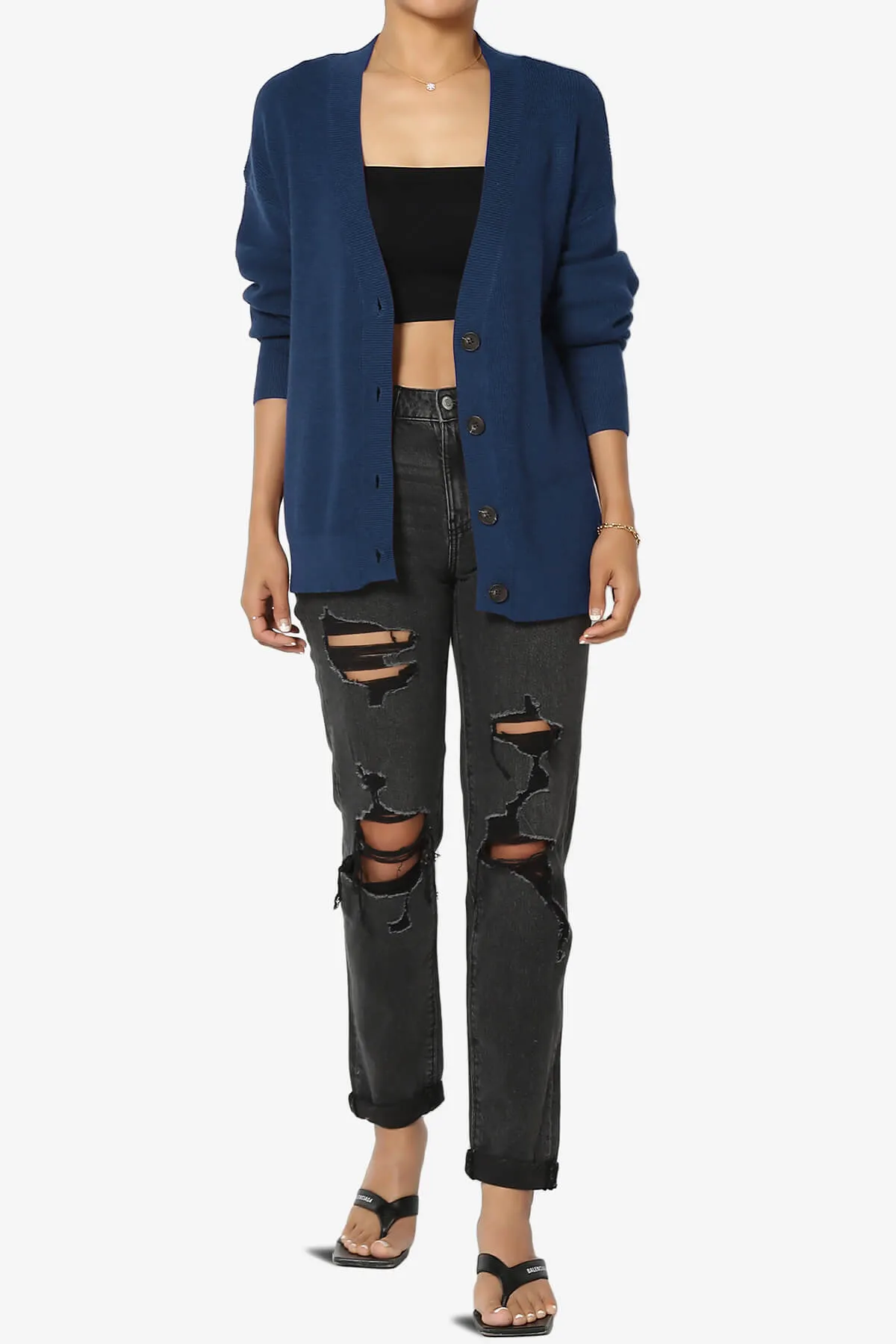 Nicky Micro Waffle Viscose Knit Cardigan