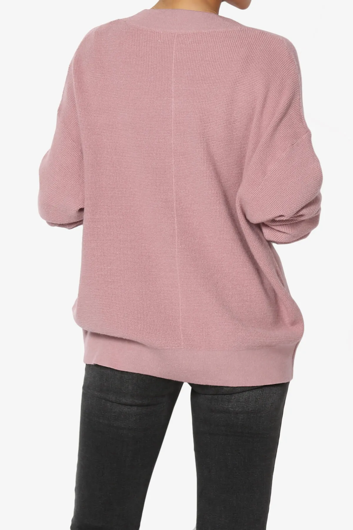 Nicky Micro Waffle Viscose Knit Cardigan