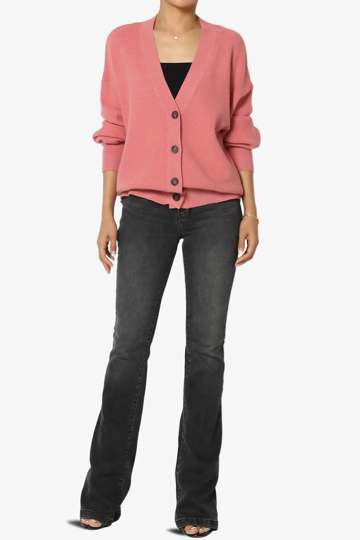 Nicky Micro Waffle Viscose Knit Cardigan