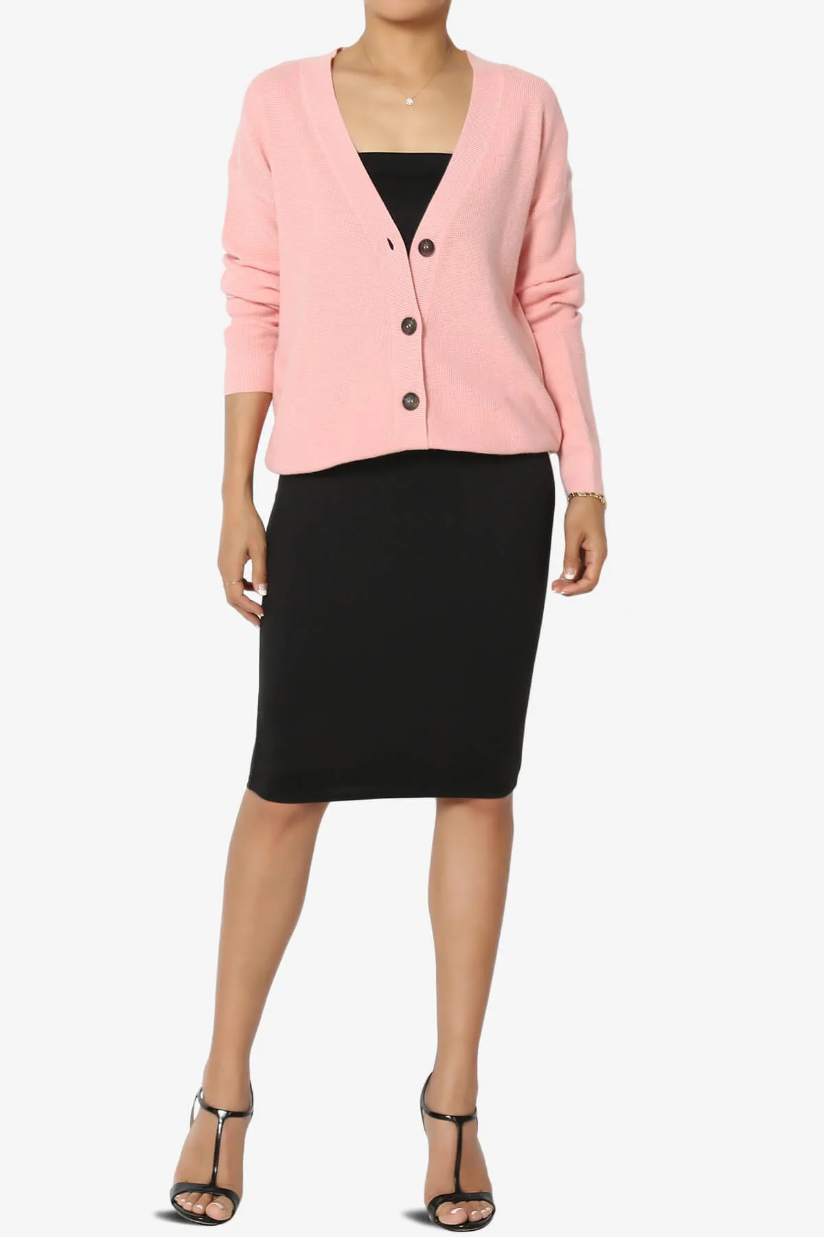 Nicky Micro Waffle Viscose Knit Cardigan